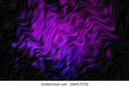 Dark Pink, Blue vector template with bent ribbons. A sample with blurred bubble shapes. The best blurred design for your business.