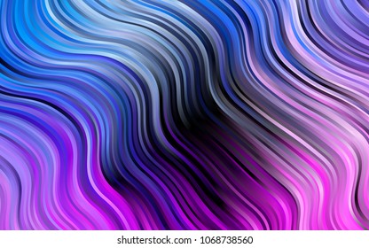 Dark Pink, Blue vector template with bent lines. Brand-new colored illustration in marble style with gradient. Marble style for your business design.