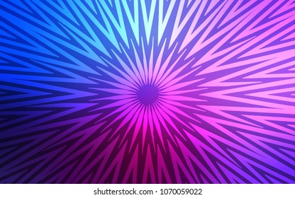 Dark Pink, Blue vector template with repeated sticks. Glitter abstract illustration with colored sticks. Template for your beautiful backgrounds.