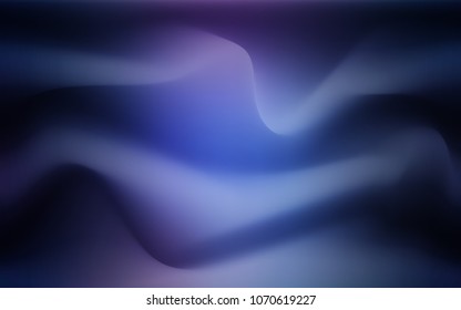 Dark Pink, Blue vector template with bent lines. A vague circumflex abstract illustration with gradient. A new texture for your  ad, booklets, leaflets.