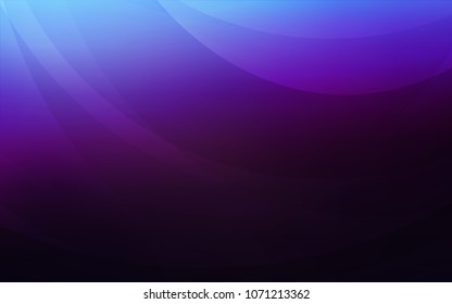 Dark Pink, Blue vector template with bent lines. A sample with blurred bubble shapes. Brand-new design for your ads, poster, banner.