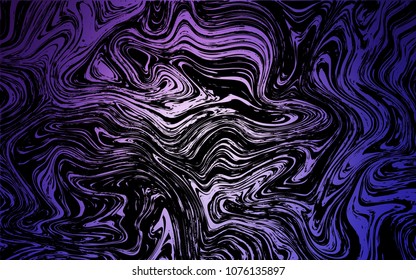 Dark Pink, Blue vector template with lava shapes. Modern gradient abstract illustration with bandy lines. Pattern for your business design.