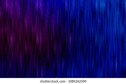 Dark Pink, Blue vector template with bent lines. Creative illustration in halftone marble style with gradient. The elegant pattern for brand book.