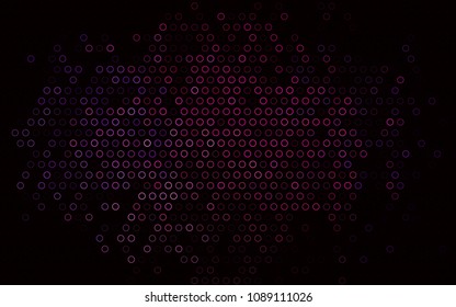 Dark Pink, Blue vector  template with circles. Glitter abstract illustration with blurred drops of rain. The pattern can be used for ads, leaflets of liquid.