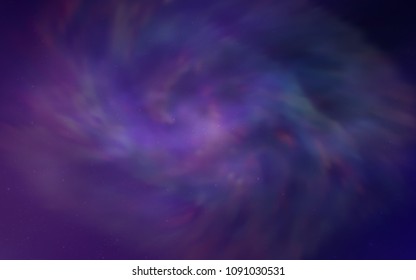 Dark Pink, Blue vector template with space stars. Modern abstract illustration with Big Dipper stars. Template for cosmic backgrounds.