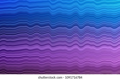 Dark Pink, Blue vector template with lava shapes. A vague circumflex abstract illustration with gradient. Marble design for your web site.
