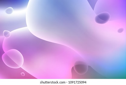 Dark Pink, Blue vector template with lava shapes. A completely new color illustration in memphis style. The template for cell phone backgrounds.