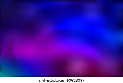 Dark Pink, Blue vector template with lava shapes. Glitter abstract illustration with wry lines. Marble design for your web site.
