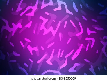 Dark Pink, Blue vector template with bent lines. Glitter abstract illustration with wry lines. The template for cell phone backgrounds.
