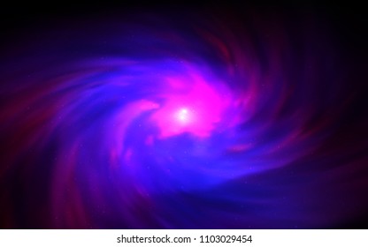 Dark Pink, Blue vector template with space stars. Modern abstract illustration with Big Dipper stars. Template for cosmic backgrounds.