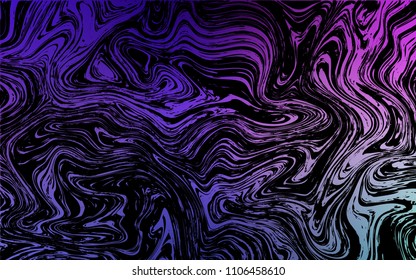 Dark Pink, Blue vector template with bent ribbons. Creative illustration in halftone marble style with gradient. A completely new memphis design for your business.