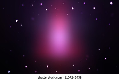 Dark Pink, Blue vector template with ice snowflakes. Snow on blurred abstract background with gradient. The pattern can be used for year new  websites.