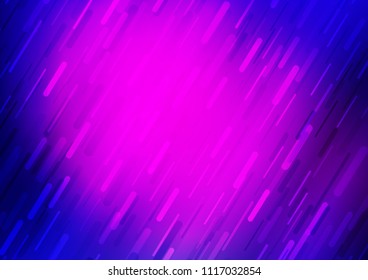 Dark Pink, Blue vector template with repeated sticks. Glitter abstract illustration with colored sticks. Best design for your ad, poster, banner.