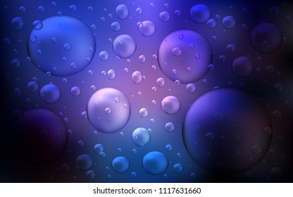 Dark Pink, Blue vector template with circles. Blurred decorative design in abstract style with bubbles. Completely new template for your brand book.
