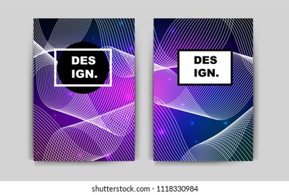 Dark Pink, Blue vector template for landing pages. Blurred decorative design in abstract style with textbox. Completely new template for your brand book.