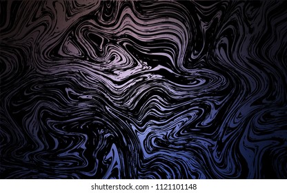 Dark Pink, Blue vector template with liquid shapes. Glitter abstract illustration with wry lines. The template for cell phone backgrounds.