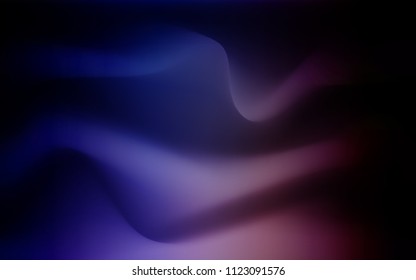 Dark Pink, Blue vector template with bent lines. Creative illustration in halftone marble style with gradient. New composition for your brand book.