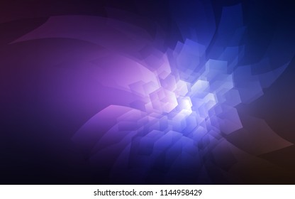 Dark Pink, Blue vector template in hexagonal style. Abstract illustration with colorful hexagons. Beautiful design for your business advert.