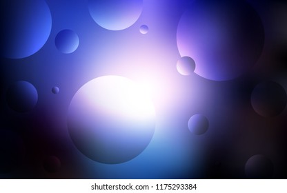 Dark Pink, Blue vector template with circles. Beautiful colored illustration with blurred circles in nature style. New design for ad, poster, banner of your website.