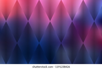 Dark Pink, Blue vector template with crystals, rectangles. Glitter abstract illustration with rectangular shapes. Modern template for your landing page.