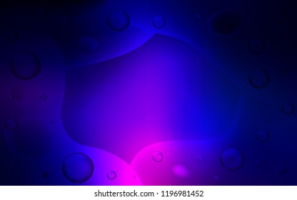 Dark Pink, Blue vector template with lava shapes. Creative geometric illustration in memphis style with gradient. New composition for your brand book.