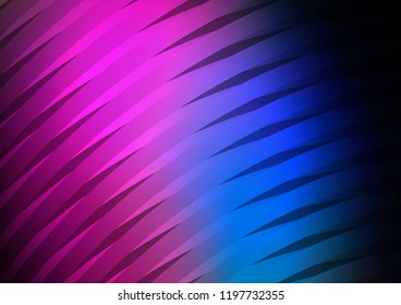 Dark Pink, Blue vector template with repeated sticks. Modern geometrical abstract illustration with staves. The pattern can be used for busines ad, booklets, leaflets