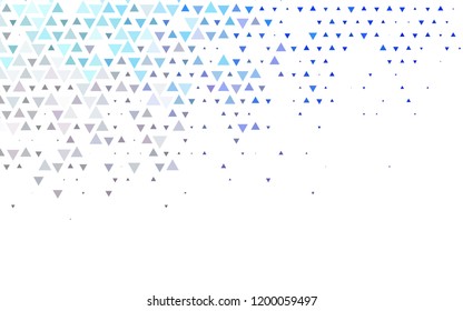 Dark Pink, Blue vector template with crystals, triangles. Abstract gradient illustration with triangles. Template for wallpapers.