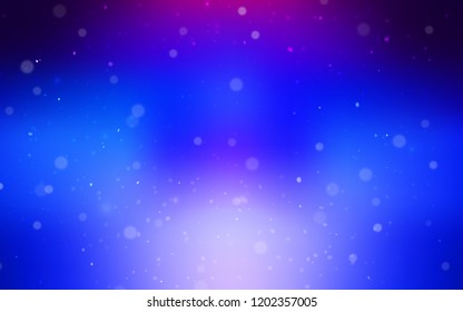 Dark Pink, Blue vector template with ice snowflakes. Modern geometrical abstract illustration with crystals of ice. The template can be used as a new year background.