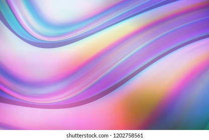 Dark Pink, Blue vector template with bent ribbons. An elegant bright illustration with gradient. New composition for your brand book.
