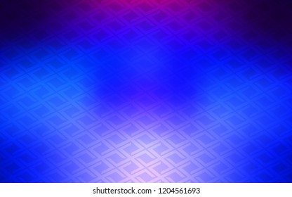 Dark Pink, Blue vector template with crystals, rectangles. Abstract gradient illustration with rectangles. The template can be used as a background.