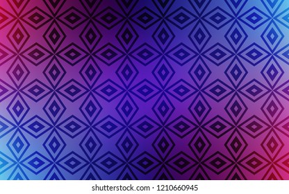 Dark Pink, Blue vector template with crystals, rectangles. Modern abstract illustration with colorful rectangles. Smart design for your business advert.