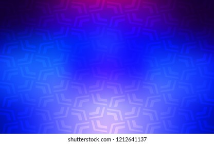 Dark Pink, Blue vector template with bent lines. Creative geometric illustration in marble style with gradient. A completely new memphis design for your business.