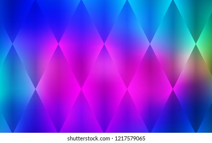Dark Pink, Blue vector template with crystals, rectangles. Illustration with set of colorful rectangles. Modern template for your landing page.