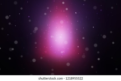 Dark Pink, Blue vector template with ice snowflakes. Glitter abstract illustration with crystals of ice. New year design for your business advert.