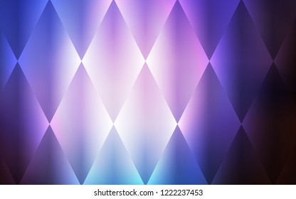 Dark Pink, Blue vector template with crystals, rectangles. Modern abstract illustration with colorful rectangles. Pattern can be used for websites.