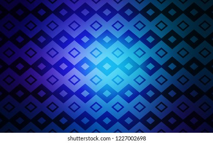 Dark Pink, Blue vector template with rhombus. Modern abstract illustration with colorful rectangles. Smart design for your business advert.