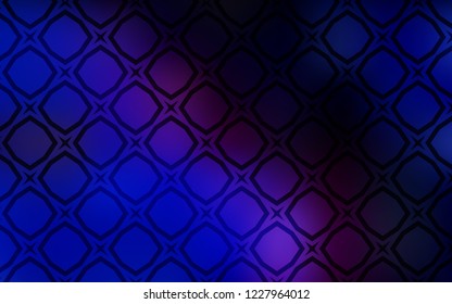 Dark Pink, Blue vector template with sky stars. Glitter abstract illustration with colored stars. Pattern for new year ad, booklets.