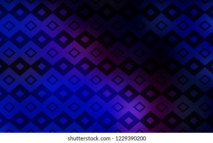 Dark Pink, Blue vector template with rhombus. Decorative design in abstract style with rectangles. Pattern for commercials.