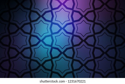 Dark Pink, Blue vector template with sky stars. Modern geometrical abstract illustration with stars. Pattern for websites, landing pages.