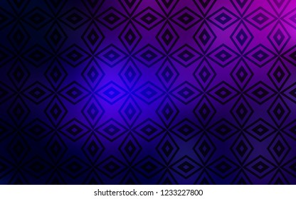 Dark Pink, Blue vector template with crystals, rectangles. Rectangles on abstract background with colorful gradient. The template can be used as a background.