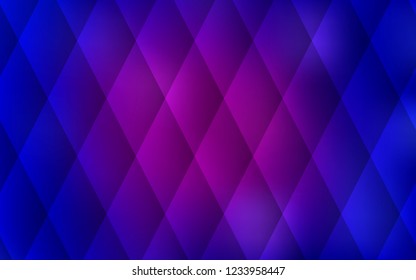 Dark Pink, Blue vector template with crystals, rectangles. Decorative design in abstract style with rectangles. Smart design for your business advert.