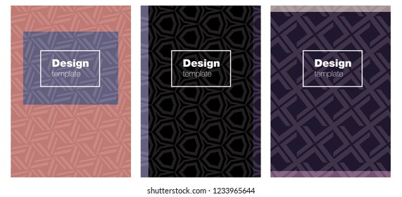 Dark Pink, Blue vector template for journals. Booklet with textbox on colorful abstract background. Completely new template books.