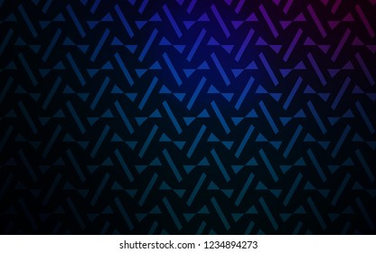 Dark Pink, Blue vector template with lines, triangles. Beautiful illustration with triangles in nature style. Best design for poster, banner.
