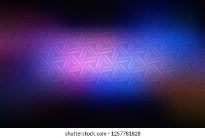 Dark Pink, Blue vector template with crystals, triangles. Modern abstract illustration with colorful triangles. Best design for your ad, poster, banner.