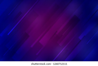 Dark Pink, Blue vector template with repeated sticks. Decorative shining illustration with lines on abstract template. The pattern for ad, booklets, leaflets.