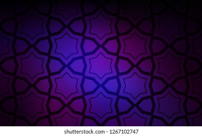 Dark Pink, Blue vector template with sky stars. Decorative illustration with stars on abstract template. Smart design for your business advert.