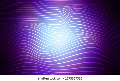 Dark Pink, Blue vector template with shining lines. Geometric illustration in Origami style with gradient.  A completely new template for your business design.