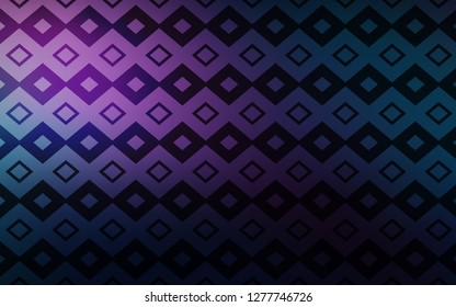 Dark Pink, Blue vector template with rhombus. Abstract gradient illustration with rectangles. Pattern for busines ad, booklets, leaflets
