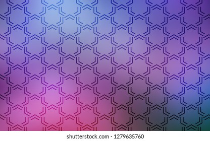 Dark Pink, Blue vector template with repeated sticks. Decorative shining illustration with lines on abstract template. Best design for your ad, poster, banner.