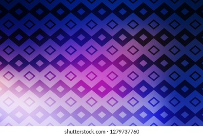 Dark Pink, Blue vector template with rhombus. Decorative design in abstract style with rectangles. Modern template for your landing page.